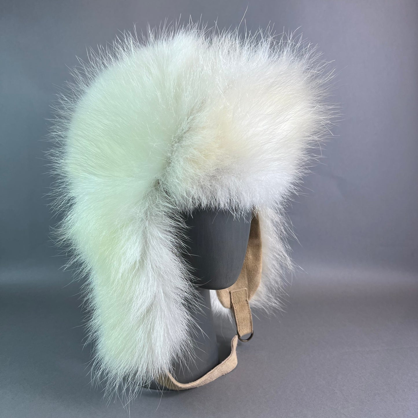 Polar Bear Fur Trapper Hat