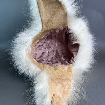 Polar Bear Fur Trapper Hat