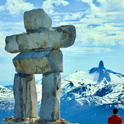 Whistler's Peak Chair Inukshuk