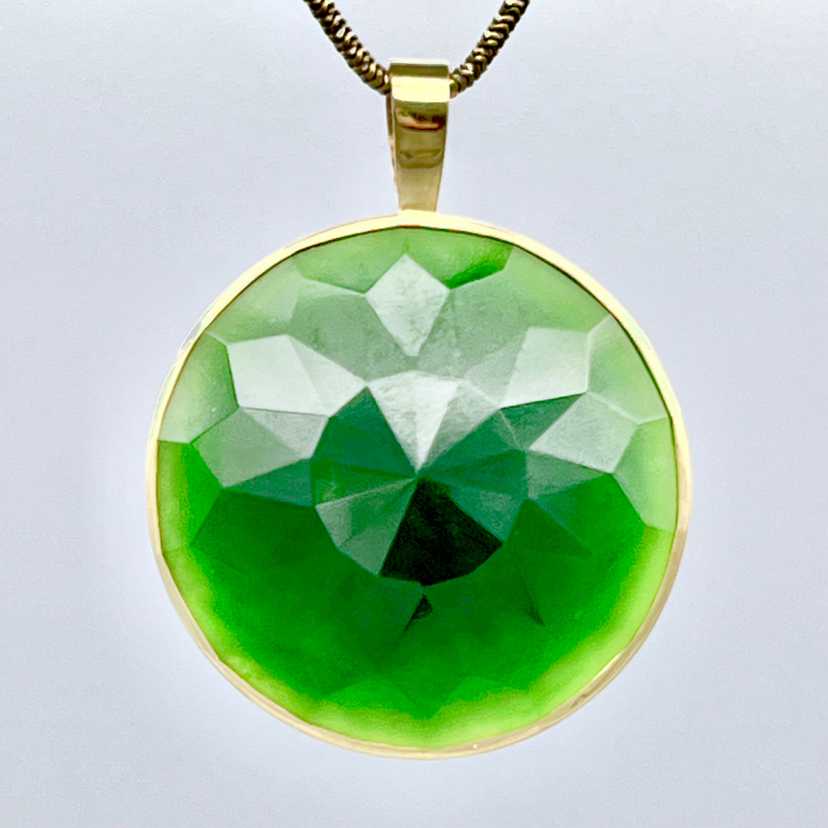 Cassiar Nephrite Jade Facet Cut Necklace – jewellery