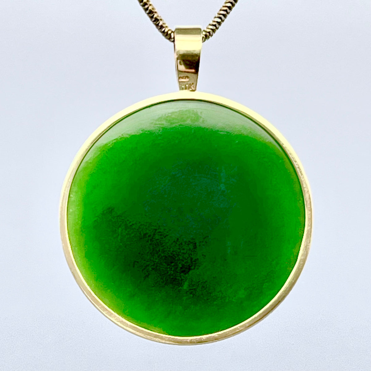 Cassiar Nephrite Jade Facet Cut Necklace