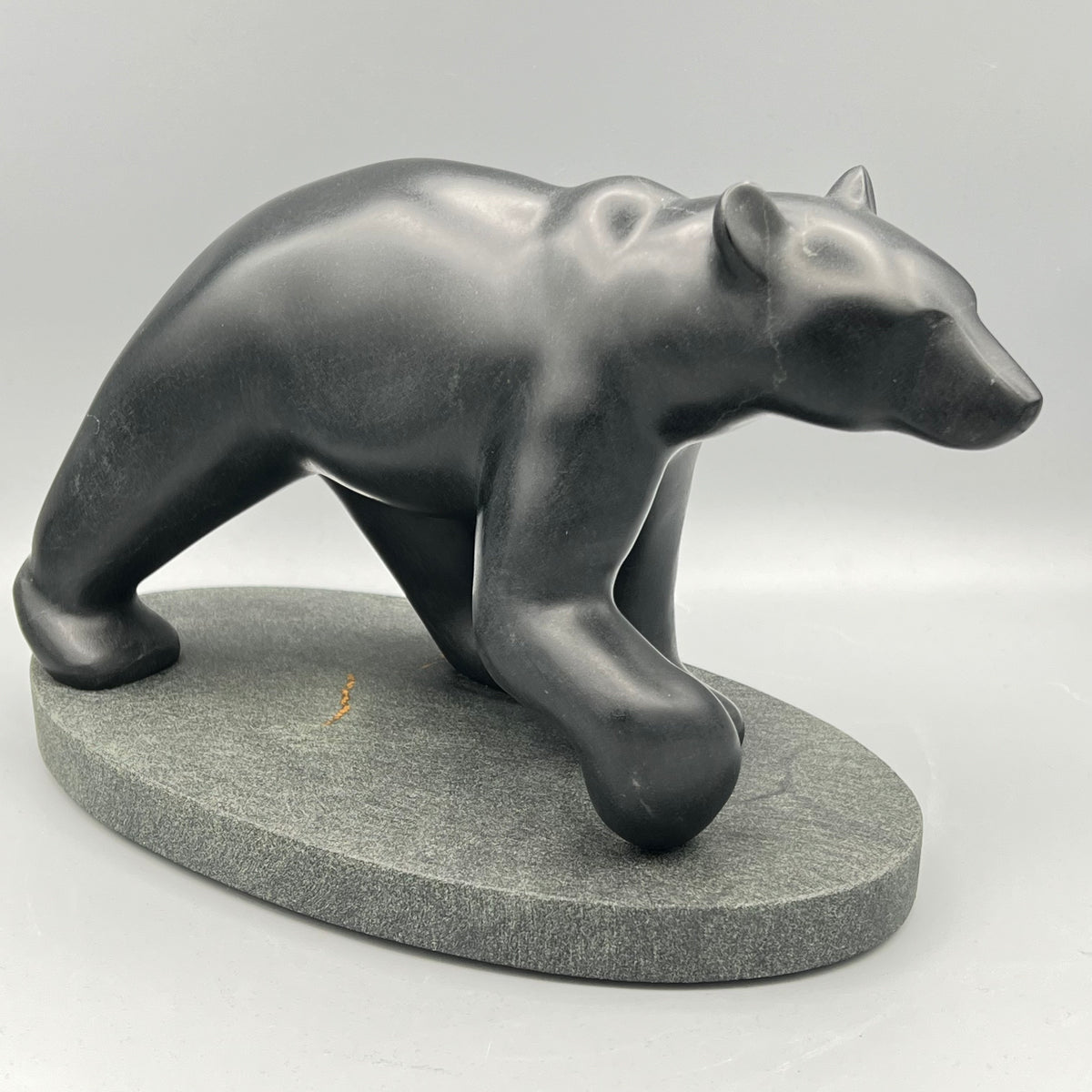 Whistler Black Bear – BC Black Chlorite stone sculpture