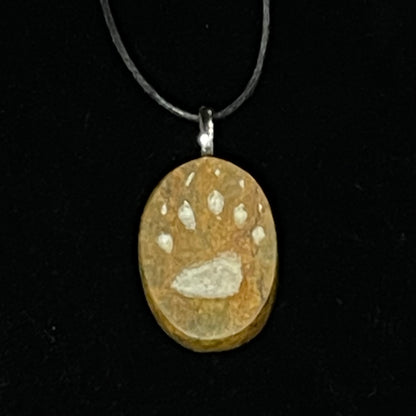 Bear pop pendant at Fathom Stone Art classes at the Westin resort Whistler