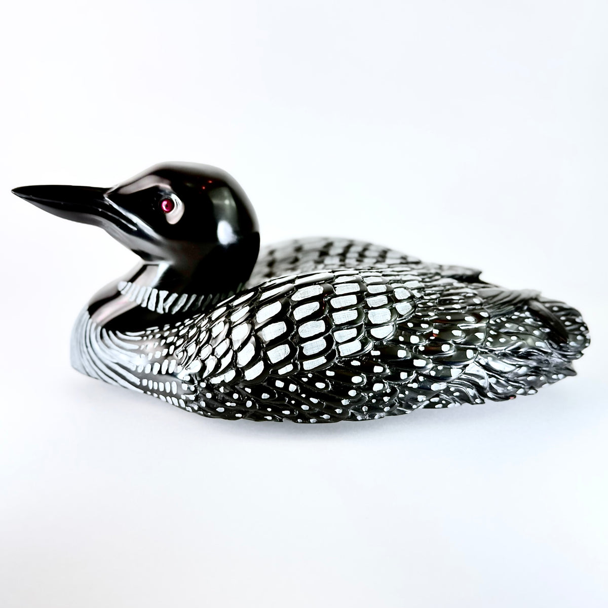 Loon – BC Black Chlorite stone sculpture