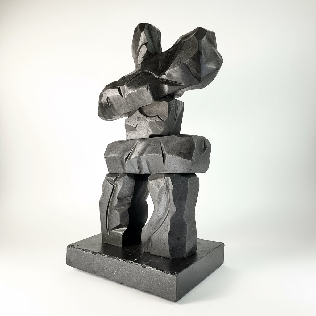 Title: 7th Heaven Inukshuk
Stone: Whistler Gray Basalt
Size: 17" x 10" x 27"
Weight: 88 lbs / 40 kg
Made in BC Canada