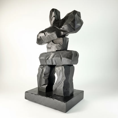 Title: 7th Heaven Inukshuk
Stone: Whistler Gray Basalt
Size: 17" x 10" x 27"
Weight: 88 lbs / 40 kg
Made in BC Canada