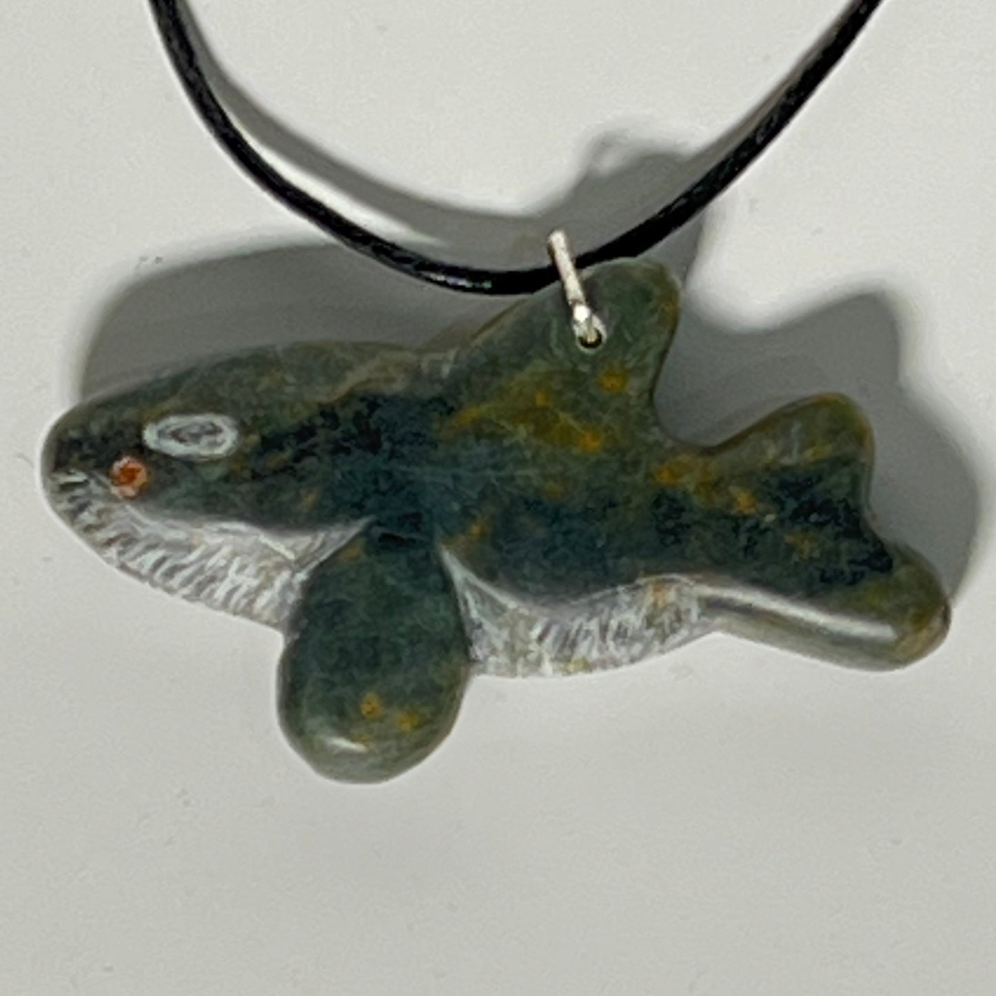 Soapstone carving class orca pendant in Whistler, BC