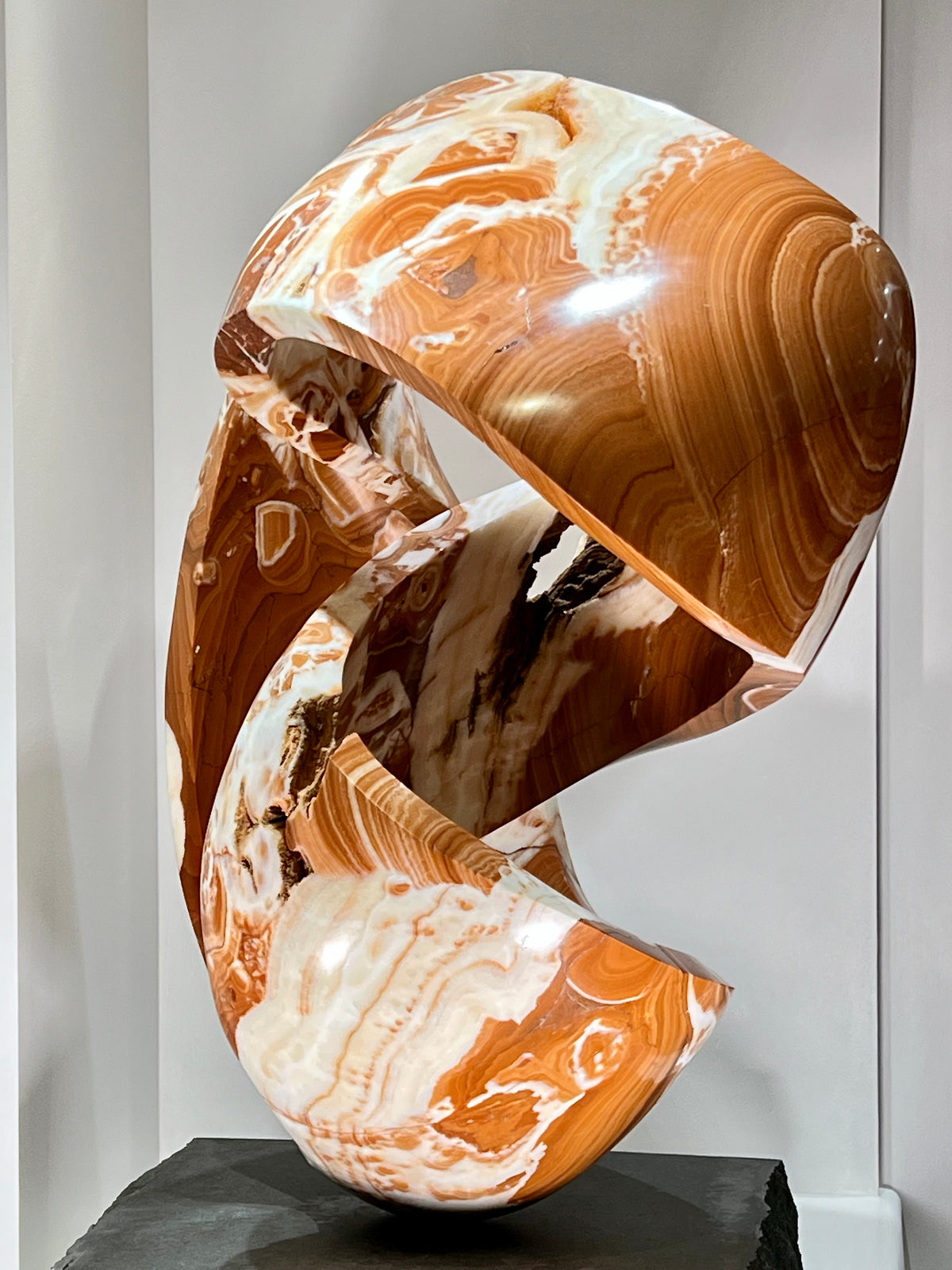 Dance Twist ~ Red and White Onyx