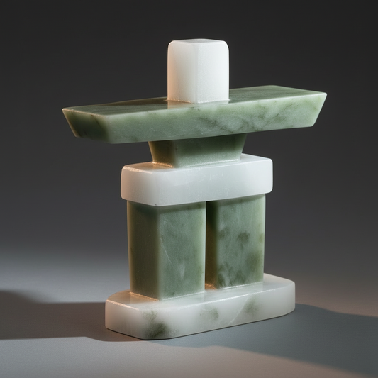 Seventh Heaven or Peak Chair Stacked Inukshuk 6"