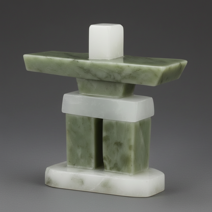 Seventh Heaven or Peak Chair Stacked Inukshuk 6"