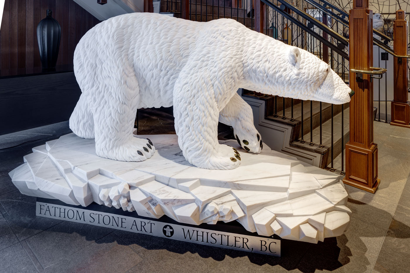 Arctic Pursuit - 7' Life Size Polar Bear