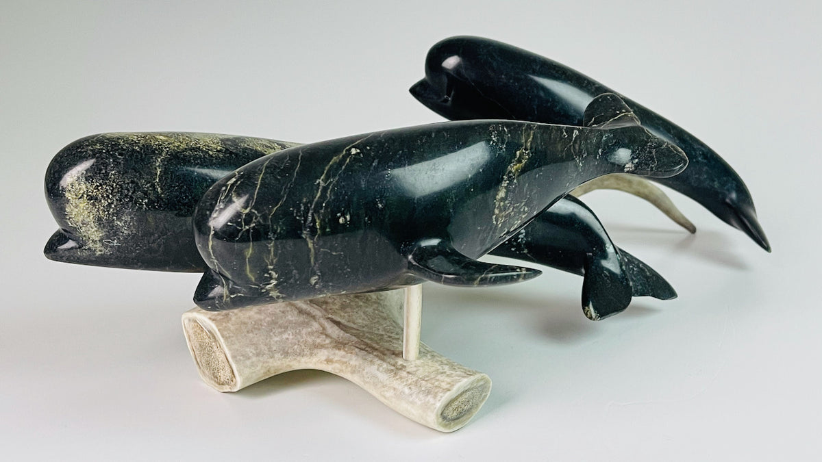 Beluga Pod – stone sculpture