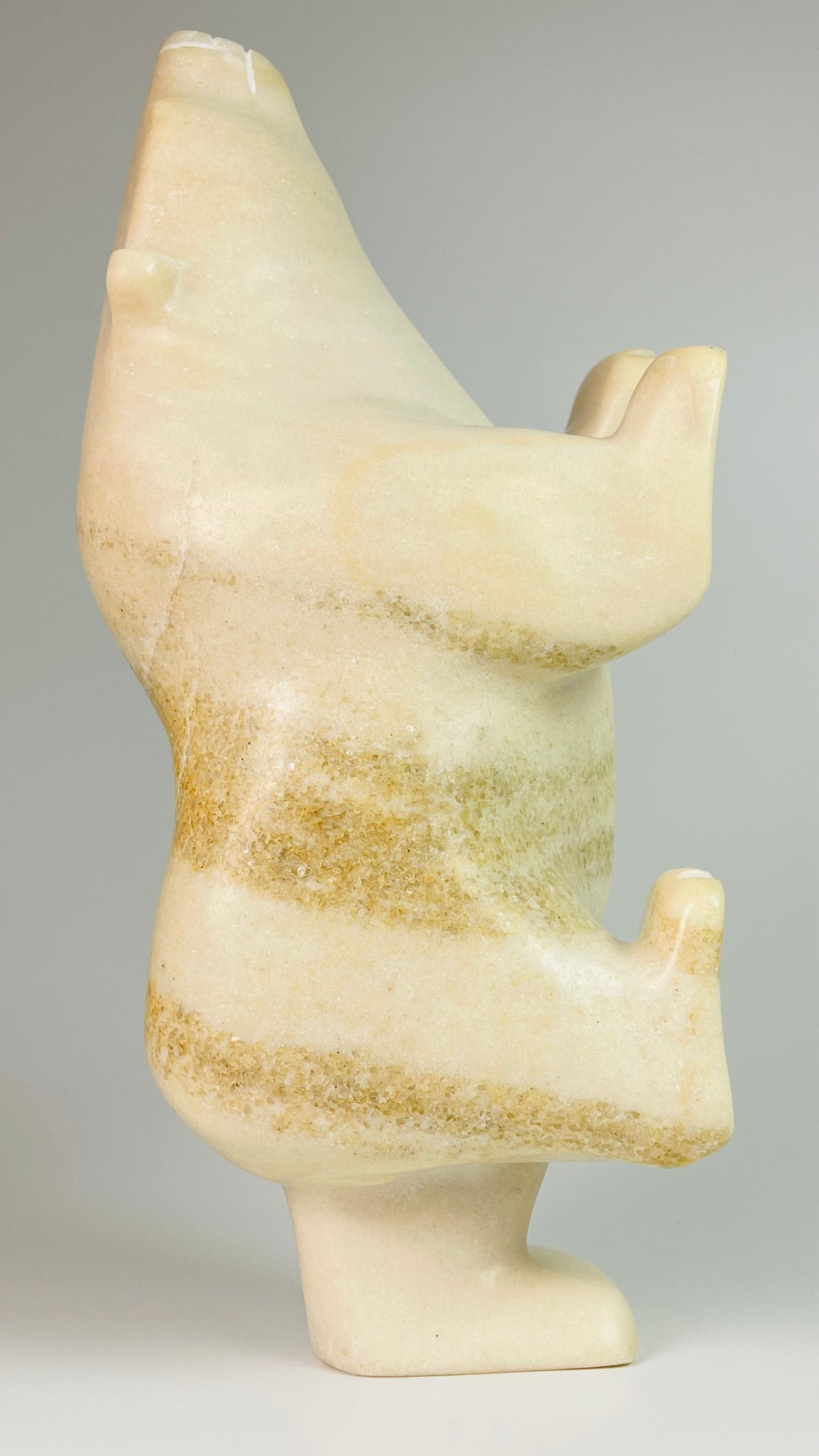 Yellow Gold – Canadian Arctic Yellow Gold Marble Inuit Art carving