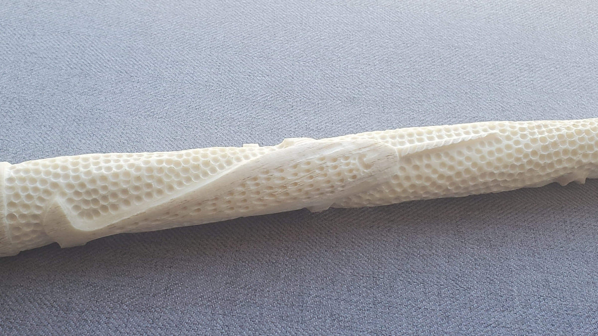 Narwhal Ivory Tusk Carved