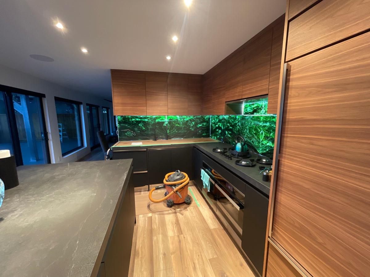 Backlit Jade Wall Installation