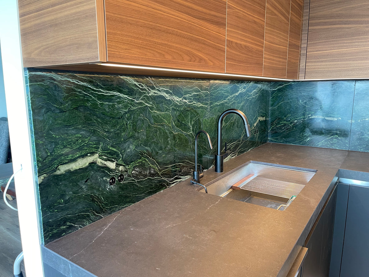 Backlit Jade Wall Installation