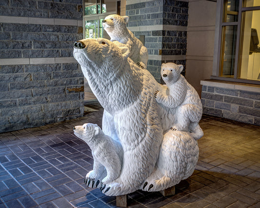 White Gold - 5' Life Size Polar Bear
