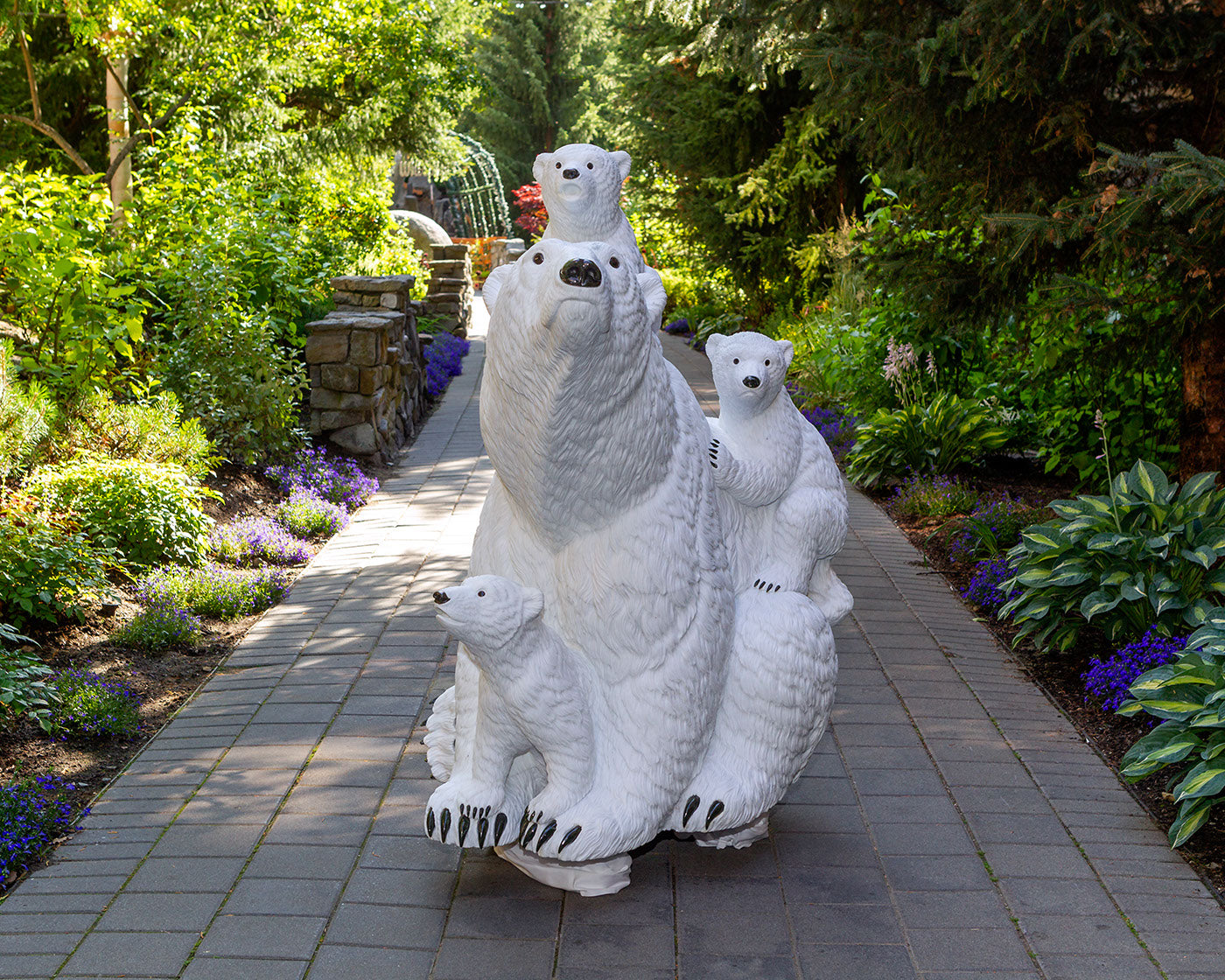White Gold - 5' Life Size Polar Bear