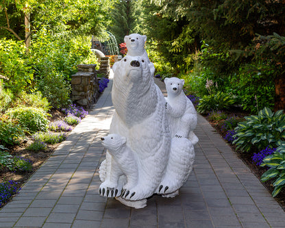 White Gold - 5' Life Size Polar Bear