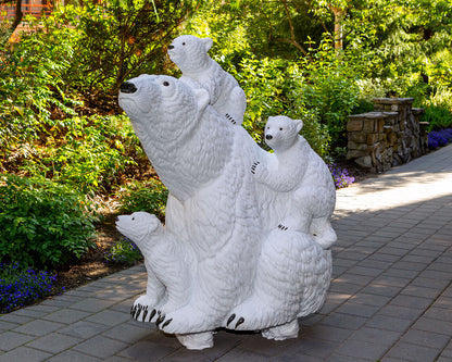 White Gold - 5' Life Size Polar Bear