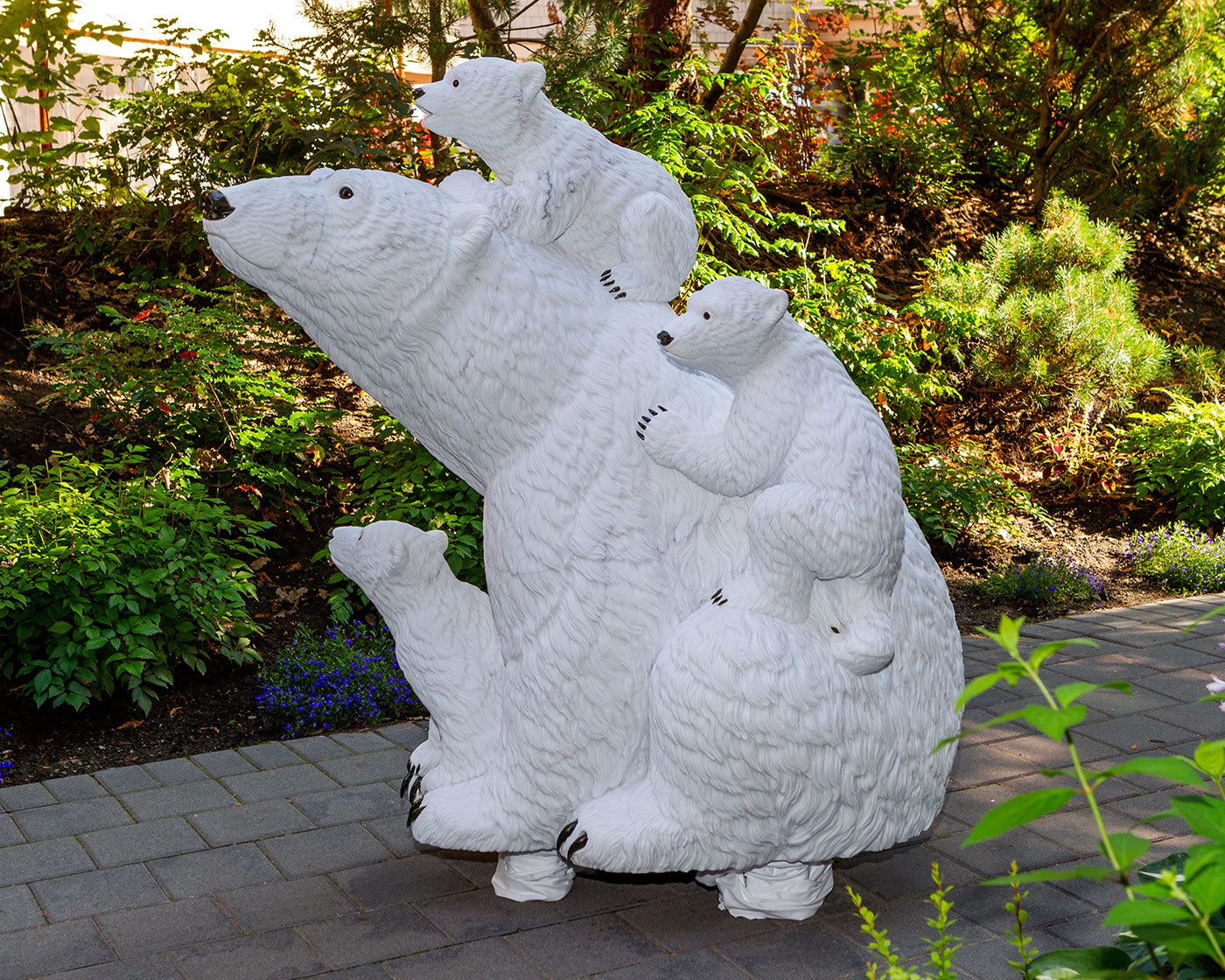 White Gold - 5' Life Size Polar Bear