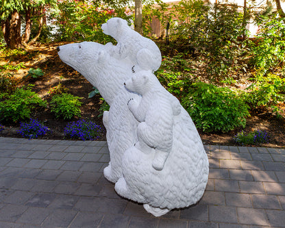 White Gold - 5' Life Size Polar Bear