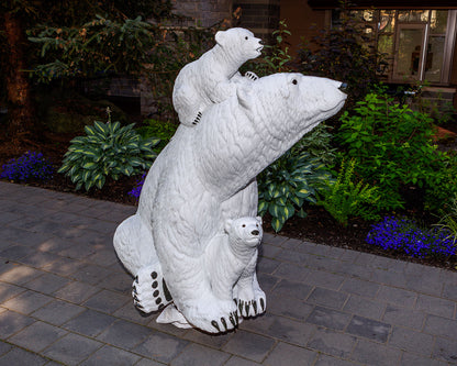 White Gold - 5' Life Size Polar Bear