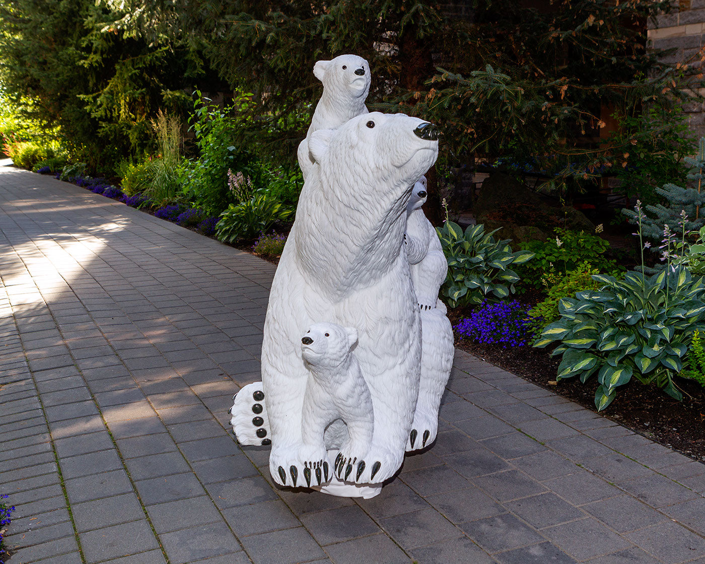 White Gold - 5' Life Size Polar Bear