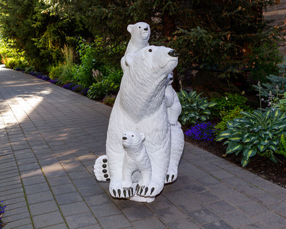 White Gold - 5' Life Size Polar Bear