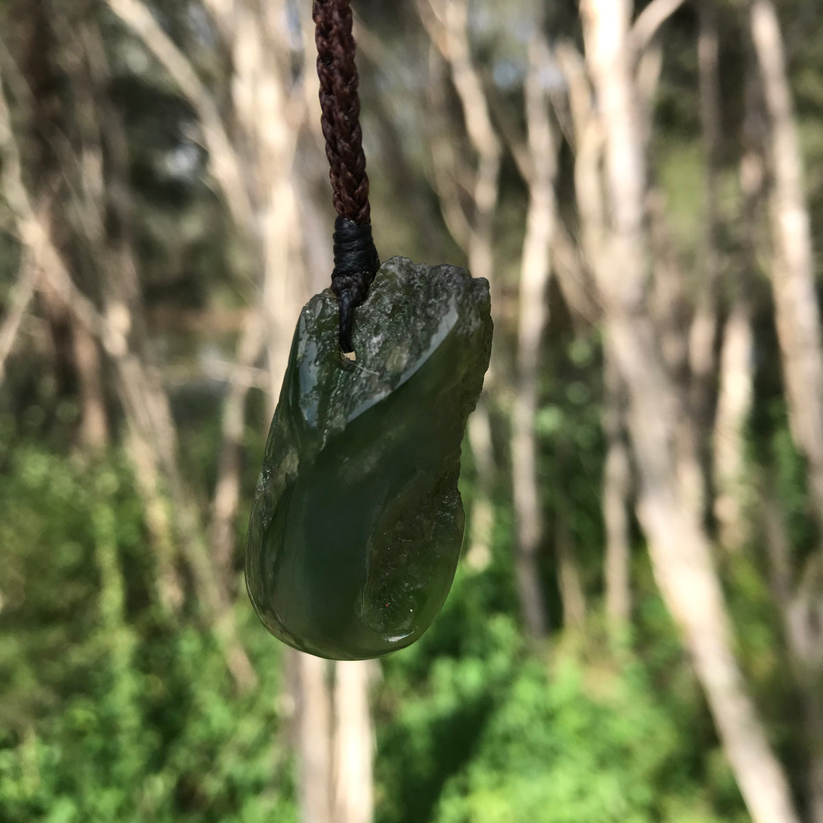 Raw form (Canadian jade) Pendant – jewellery