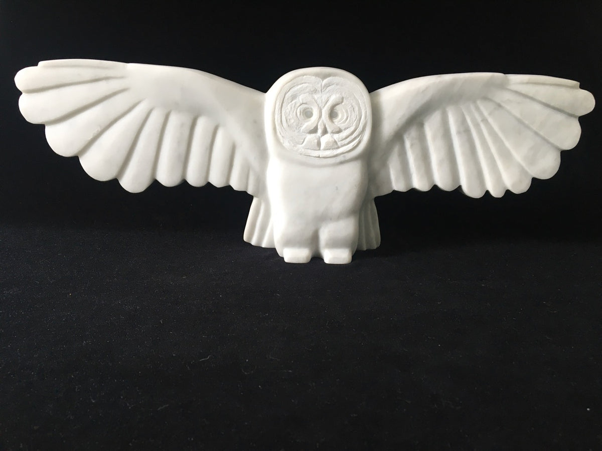 Marble Owl – Italian Marble stone sculpture