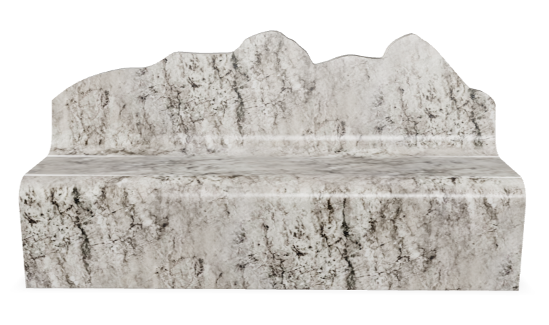Marble Stone Bench & Chair – stone sculpture