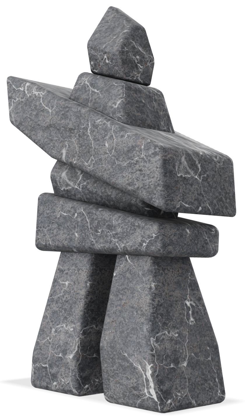 Inukshuk - Vancouver Island Grey Marble