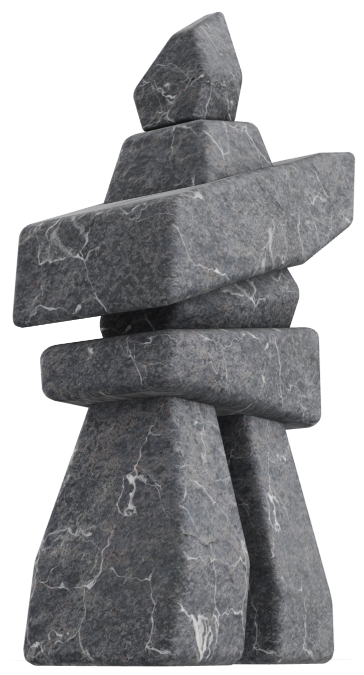 Inukshuk - Vancouver Island Grey Marble